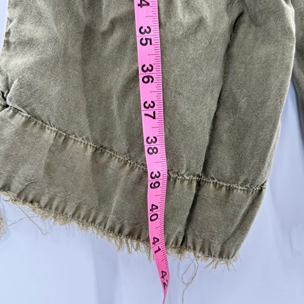 Cloth & Stone Strapless Jumpsuit Small Olive Green Boho Anthropologie Style - Picture 6 of 7